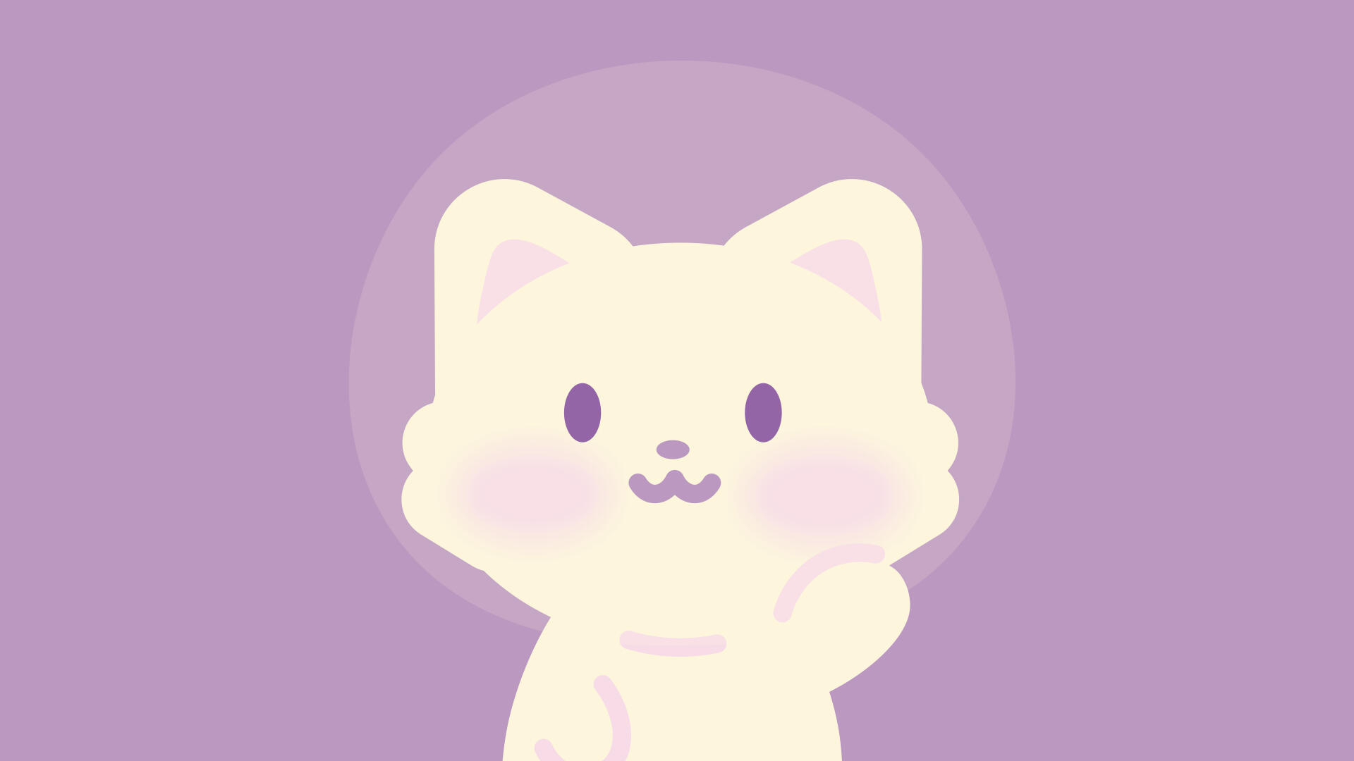 yuwooju cat branding purple